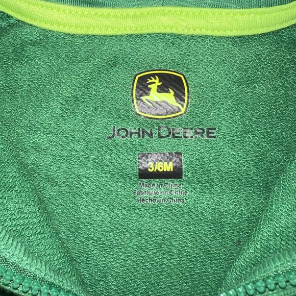 John Deere Tractor Baby Boy's Sweatshirt Hoodie Size 3-6 Months - Picture 4 of 4